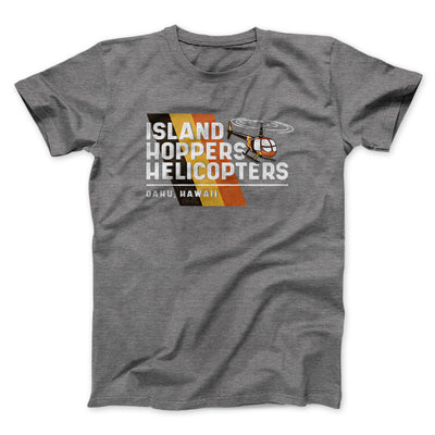 Island Hoppers Helicopters Men/Unisex T-Shirt Deep Heather | Funny Shirt from Famous In Real Life