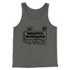 Bronto Burgers Men/Unisex Tank Top Grey TriBlend | Funny Shirt from Famous In Real Life