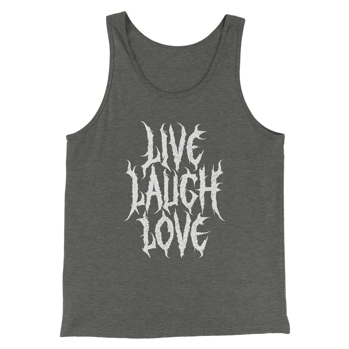 Death Metal Live Laugh Love Funny Men/Unisex Tank Top | Funny Shirt from Famous In Real Life