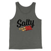Salty Chips Funny Men/Unisex Tank Top Deep Heather | Funny Shirt from Famous In Real Life