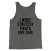 I Wore Stretchy Pants For This Funny Thanksgiving Men/Unisex Tank Top Deep Heather | Funny Shirt from Famous In Real Life