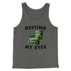 Resting My Eyes Funny Men/Unisex Tank Top Deep Heather | Funny Shirt from Famous In Real Life