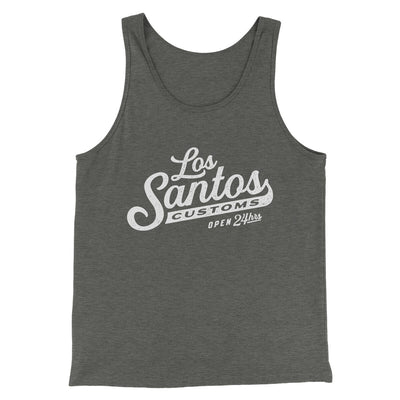 Los Santos Customs Men/Unisex Tank Top Deep Heather | Funny Shirt from Famous In Real Life