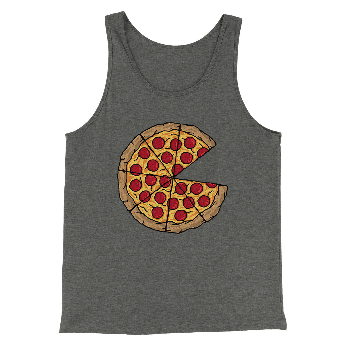 Pizza Slice Couple's Shirt Men/Unisex Tank Top | Funny Shirt from Famous In Real Life