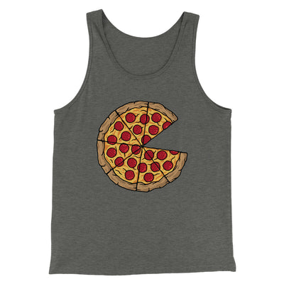 Pizza Slice Couple's Shirt Men/Unisex Tank Top Deep Heather | Funny Shirt from Famous In Real Life