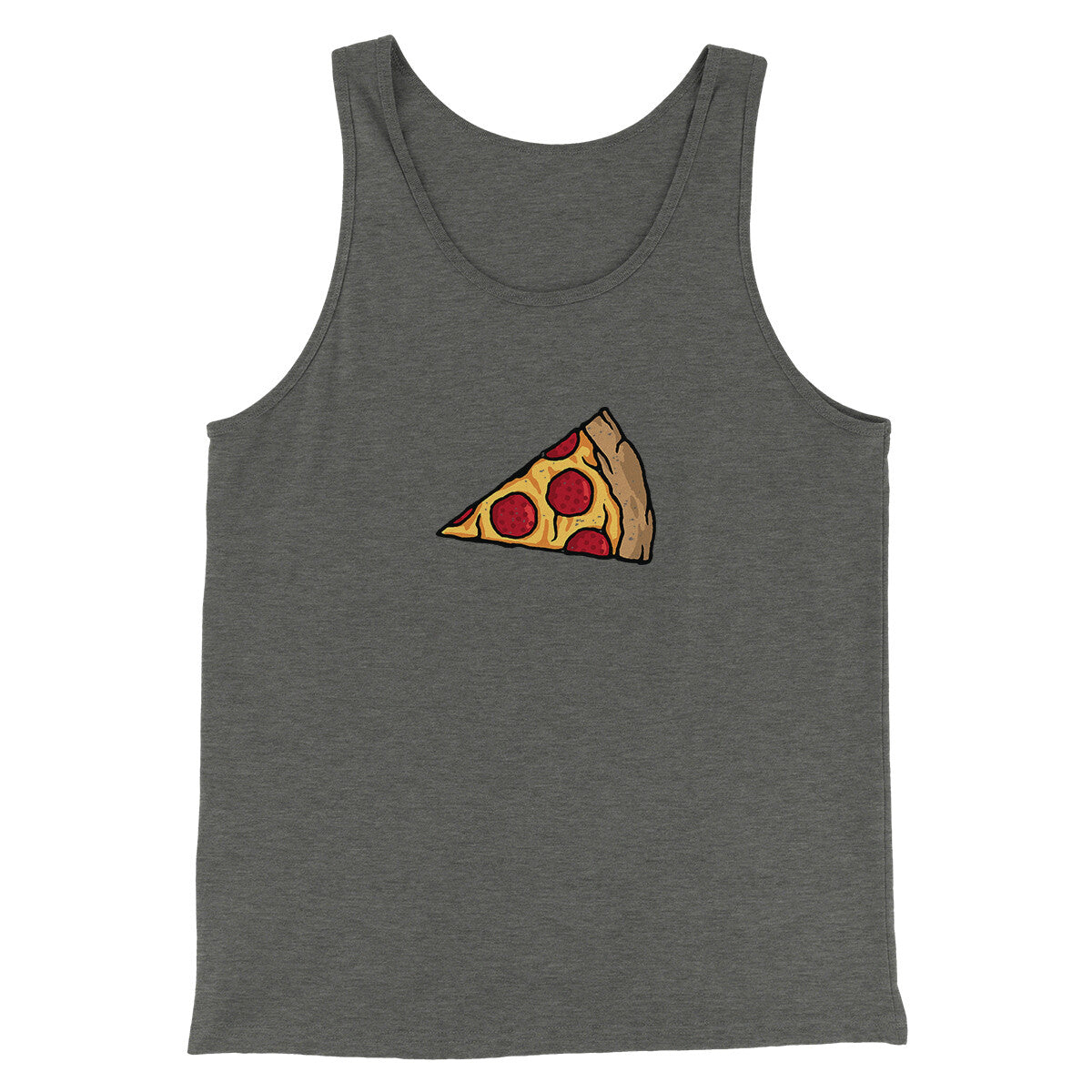 Pizza Slice Couple's Shirt Men/Unisex Tank Top Deep Heather | Funny Shirt from Famous In Real Life