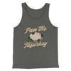 Pass The Tofurkey Funny Thanksgiving Men/Unisex Tank Top Deep Heather | Funny Shirt from Famous In Real Life