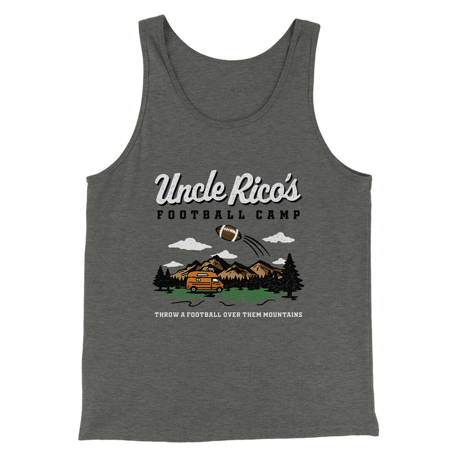 Uncle Rico's Football Camp Funny Movie Men/Unisex Tank Top Deep Heather | Funny Shirt from Famous In Real Life