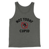 Not Today Cupid Funny Men/Unisex Tank Top Deep Heather | Funny Shirt from Famous In Real Life