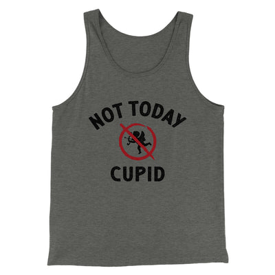 Not Today Cupid Men/Unisex Tank Top Deep Heather | Funny Shirt from Famous In Real Life