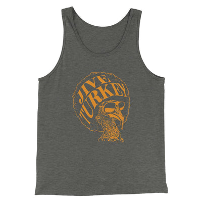 Jive Turkey Men/Unisex Tank Top Deep Heather | Funny Shirt from Famous In Real Life