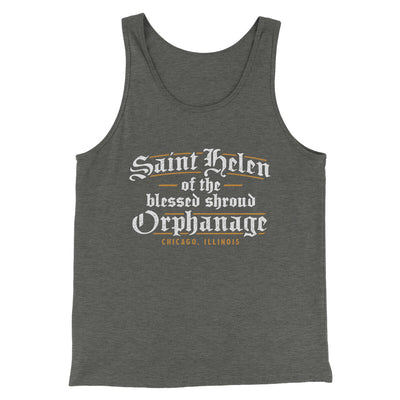Saint Helen Of The Blessed Shroud Orphanage Men/Unisex Tank Top Deep Heather | Funny Shirt from Famous In Real Life