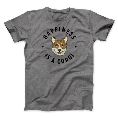 Happiness Is A Corgi Men/Unisex T-Shirt Deep Heather | Funny Shirt from Famous In Real Life