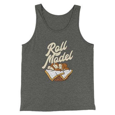 Roll Model Funny Thanksgiving Men/Unisex Tank Top Deep Heather | Funny Shirt from Famous In Real Life