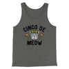 Cinco De Meow Men/Unisex Tank Top Deep Heather | Funny Shirt from Famous In Real Life