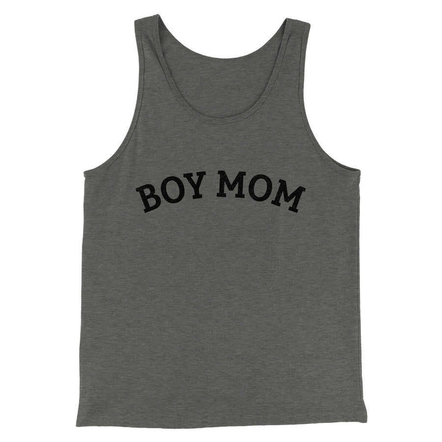 Boy Mom Men/Unisex Tank Top Deep Heather | Funny Shirt from Famous In Real Life