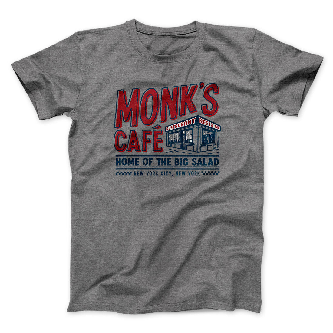 Monk's Cafe Men/Unisex T-Shirt | Funny Shirt from Famous In Real Life