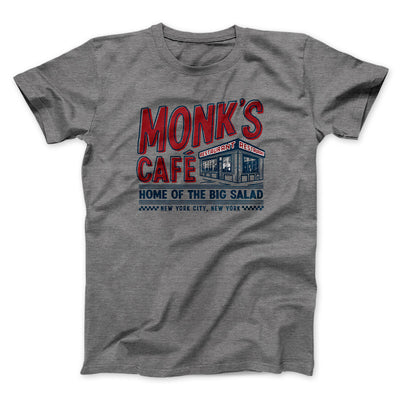 Monk's Cafe Men/Unisex T-Shirt Deep Heather | Funny Shirt from Famous In Real Life