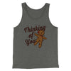 Thinking Of You Men/Unisex Tank Top Deep Heather | Funny Shirt from Famous In Real Life