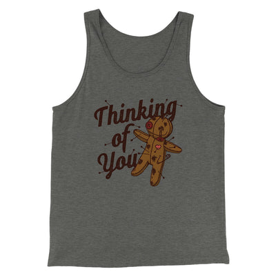 Thinking Of You Men/Unisex Tank Top Deep Heather | Funny Shirt from Famous In Real Life