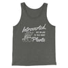 Introverted But Willing To Talk About Plants Men/Unisex Tank Top Deep Heather | Funny Shirt from Famous In Real Life