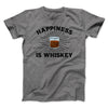 Happiness Is Whiskey Men/Unisex T-Shirt Deep Heather | Funny Shirt from Famous In Real Life