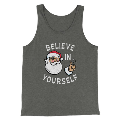 Believe In Yourself Men/Unisex Tank Top Deep Heather | Funny Shirt from Famous In Real Life