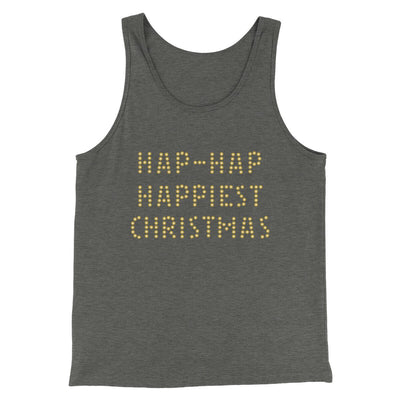 Hap-Hap Happiest Christmas Funny Movie Men/Unisex Tank Top Deep Heather | Funny Shirt from Famous In Real Life