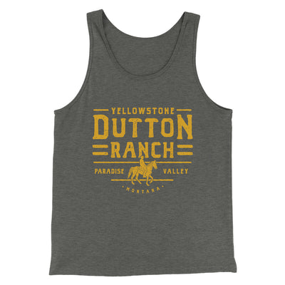Yellowstone Dutton Ranch Men/Unisex Tank Top Deep Heather | Funny Shirt from Famous In Real Life