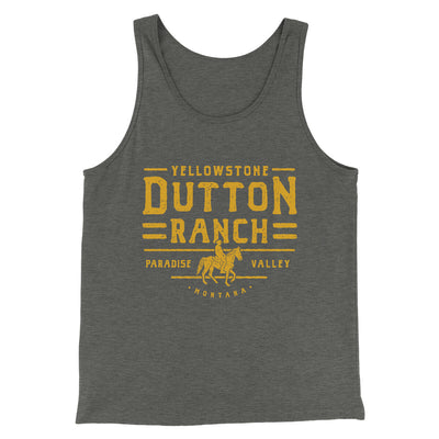 Yellowstone Dutton Ranch Men/Unisex Tank Top Deep Heather | Funny Shirt from Famous In Real Life