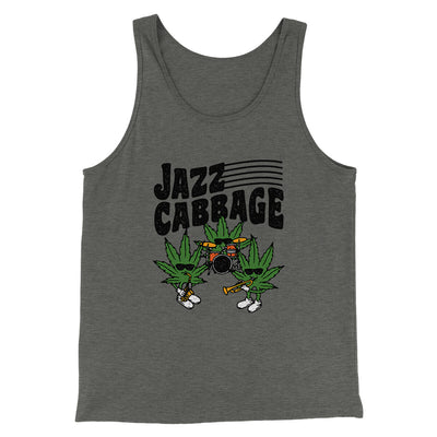 Jazz Cabbage Funny Men/Unisex Tank Top Deep Heather | Funny Shirt from Famous In Real Life
