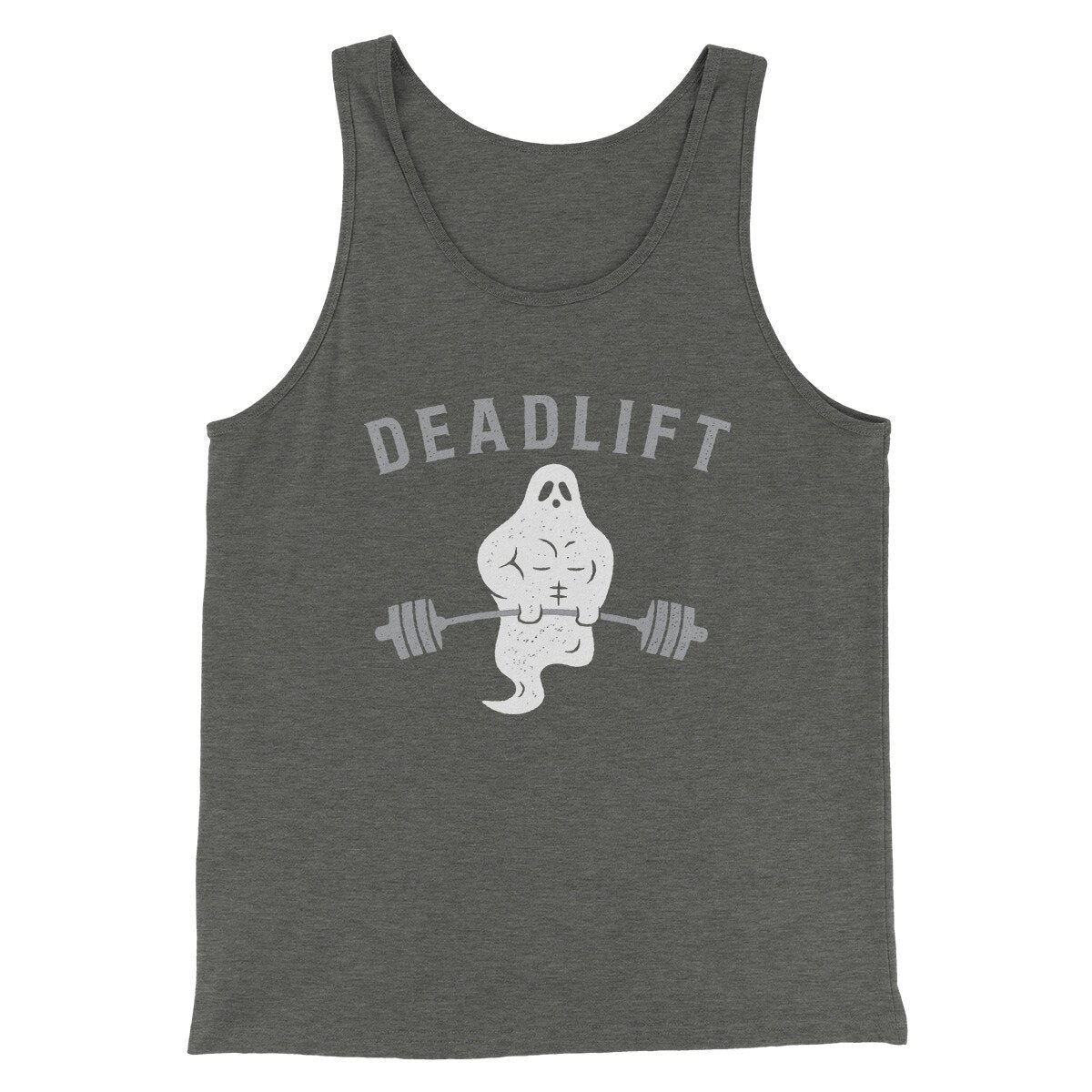 Deadlift - Ghost Men/Unisex Tank Top Deep Heather | Funny Shirt from Famous In Real Life