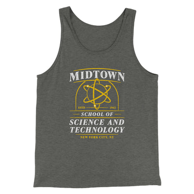 Midtown School Of Science And Technology Men/Unisex Tank Top Deep Heather | Funny Shirt from Famous In Real Life