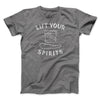 Lift Your Spirits Men/Unisex T-Shirt Deep Heather | Funny Shirt from Famous In Real Life