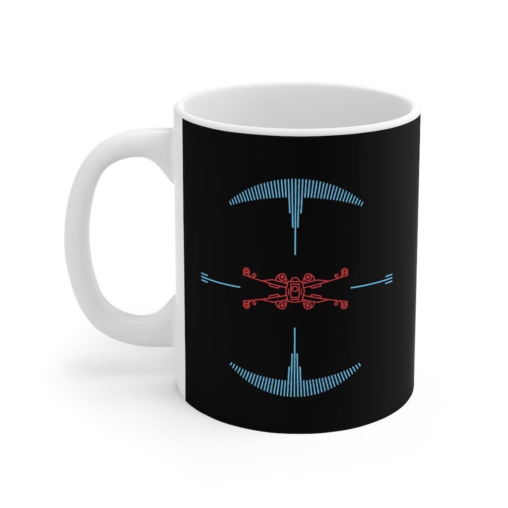 Fighter Target Coffee Mug | Funny Shirt from Famous In Real Life