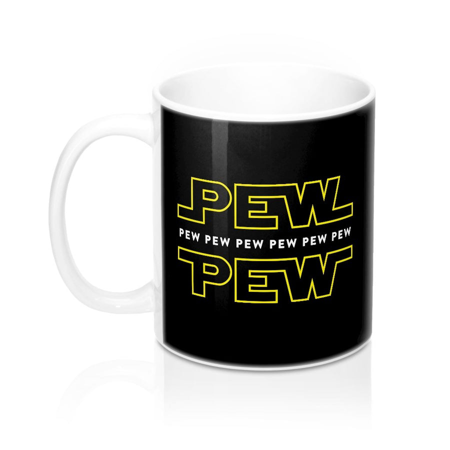 Pew Pew Coffee Mug | Funny Shirt from Famous In Real Life