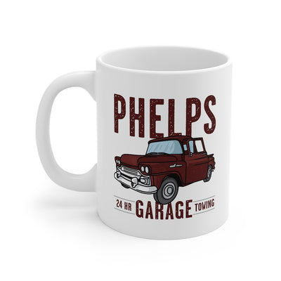 Phelps Garage Coffee Mug 11oz | Funny Shirt from Famous In Real Life