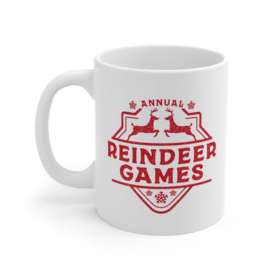 Reindeer Games Coffee Mug 11oz | Funny Shirt from Famous In Real Life