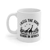 I Bless The Rains Down In Africa Coffee Mug 11oz | Funny Shirt from Famous In Real Life