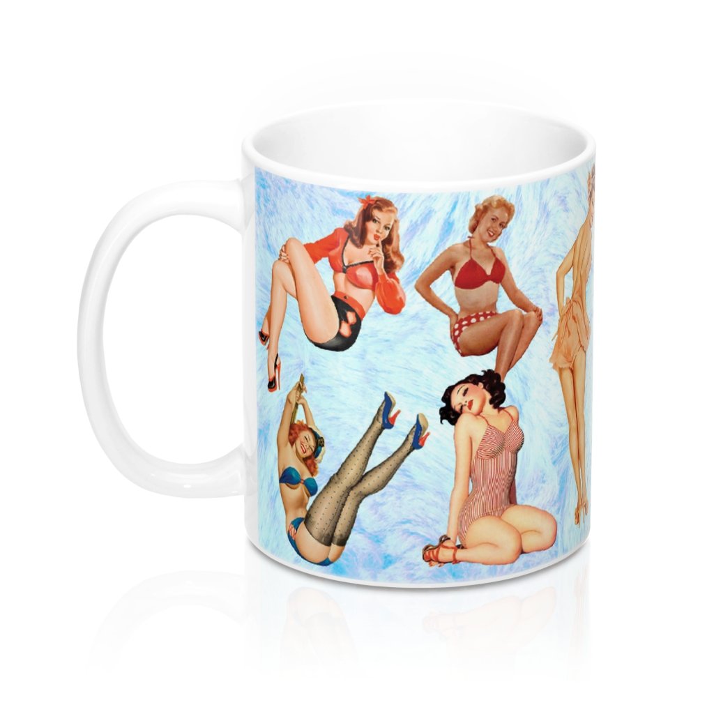 Pinup Girls Coffee Mug 11oz | Funny Shirt from Famous In Real Life
