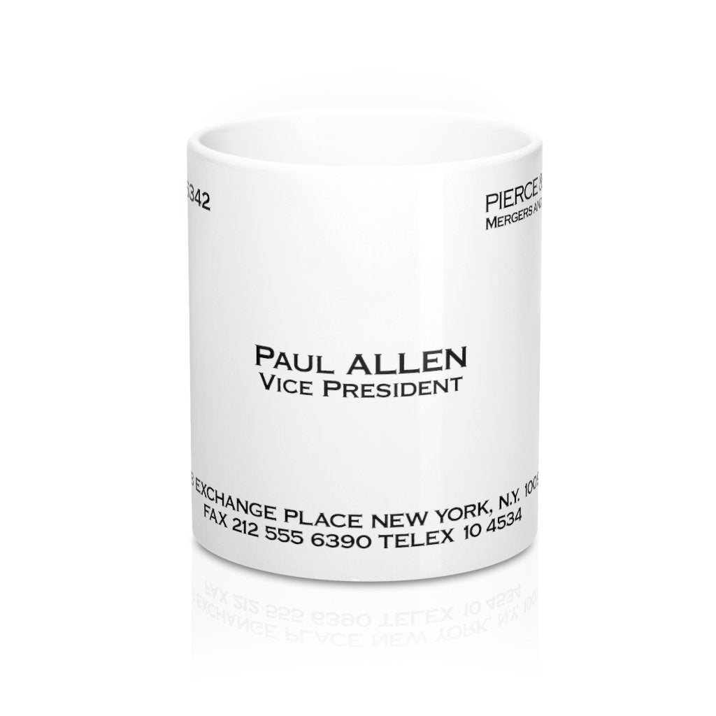 Paul Allen Business Card Coffee Mug | Funny Shirt from Famous In Real Life