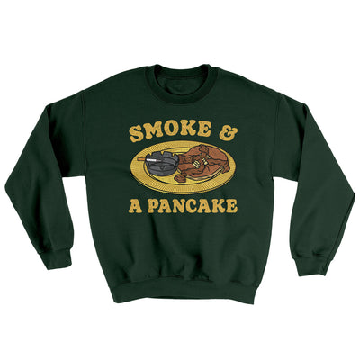 Smoke And A Pancake Ugly Sweater Forest | Funny Shirt from Famous In Real Life