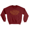My Apartment Smells Of Rich Mahogany Ugly Sweater Garnet | Funny Shirt from Famous In Real Life