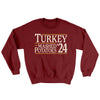 Turkey & Mashed Potatoes 2024 Ugly Sweater Garnet | Funny Shirt from Famous In Real Life