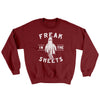 Freak In The Sheets Ugly Sweater Garnet | Funny Shirt from Famous In Real Life