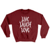 Death Metal Live Laugh Love Ugly Sweater Garnet | Funny Shirt from Famous In Real Life