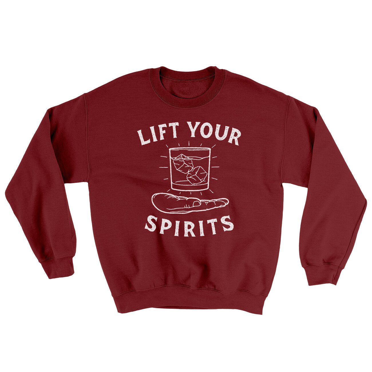 Lift Your Spirits Ugly Sweater | Funny Shirt from Famous In Real Life