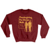 Thanksgiving Pre-Dinner Walk Ugly Sweater Garnet | Funny Shirt from Famous In Real Life