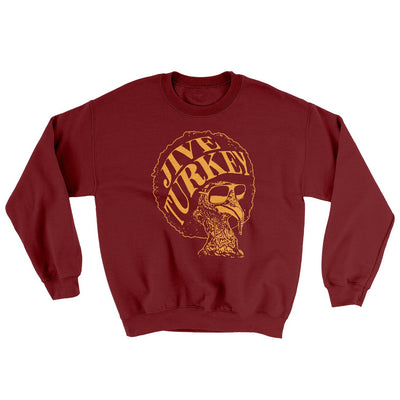 Jive Turkey Ugly Sweater Garnet | Funny Shirt from Famous In Real Life