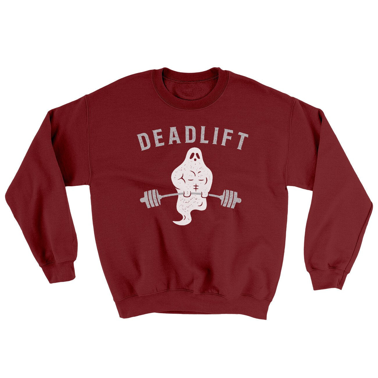Deadlift - Ghost Ugly Sweater Garnet | Funny Shirt from Famous In Real Life